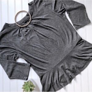 •Willi Smith• knit peplum top {B17}